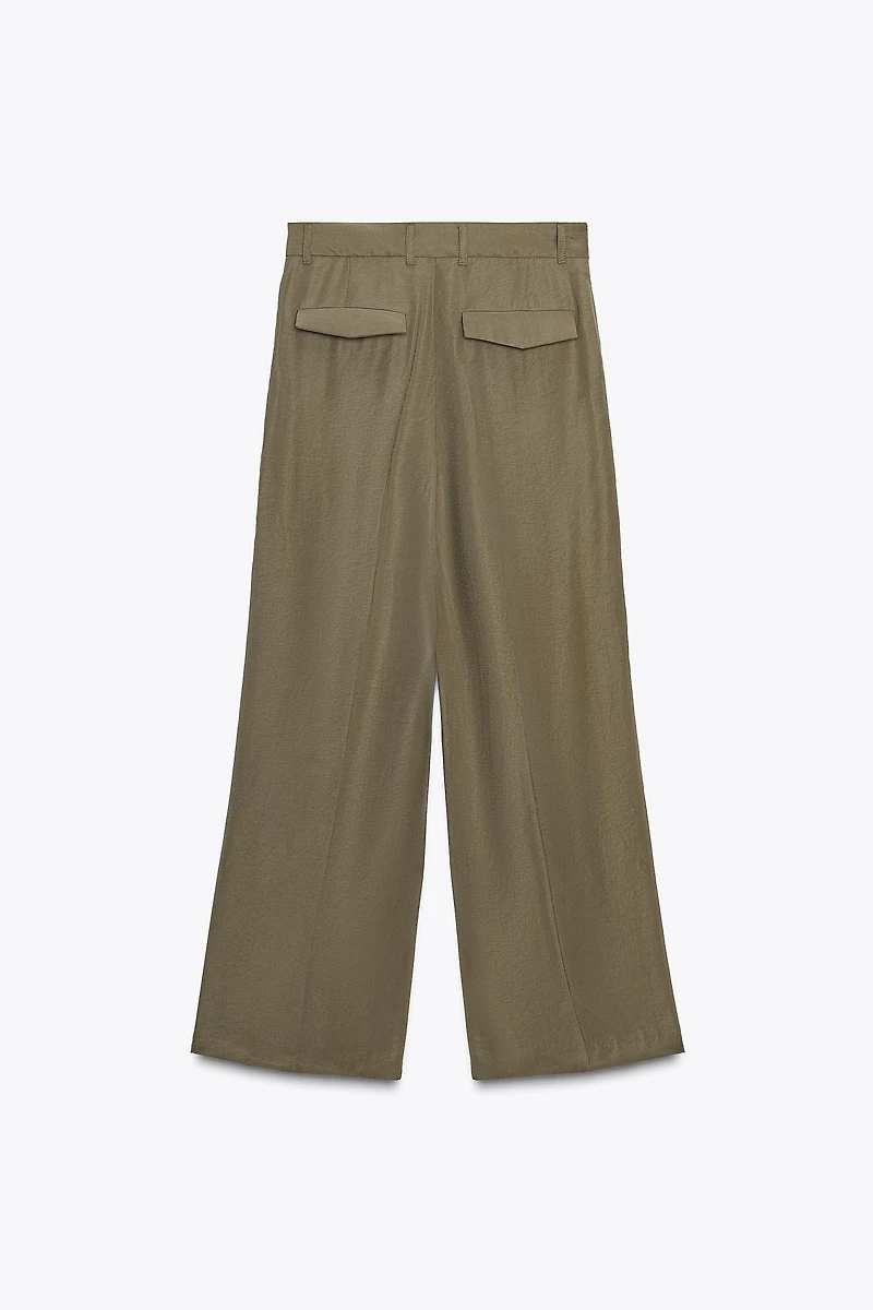 DOUBLE PLEAT FLAP PANTS