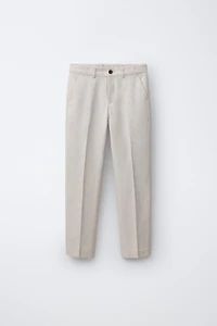 PANTALON DE COSTUME AVEC COTON ET LIN