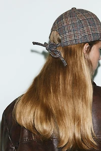 WOOL PLAID CAP