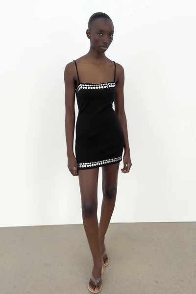 STUDDED MINI DRESS
