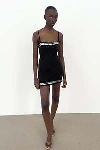 STUDDED MINI DRESS