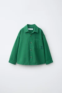 EMBROIDERED STRIPED SHIRT