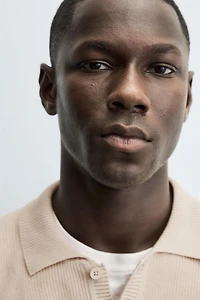 PEARLESCENT KNIT POLO SHIRT