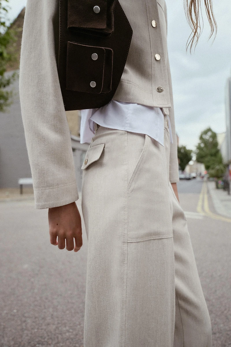 PANTALON DROIT SURPIQÛRES