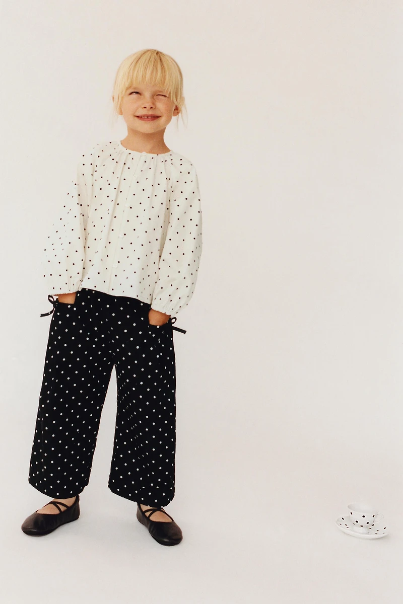POLKA DOT BLOUSE