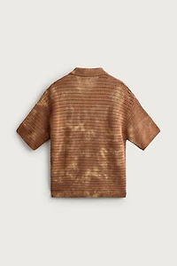 CHEMISE EN MAILLE RELAXED FIT EFFET DÉLAVÉ