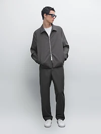 Blouson total look double épaisseur laine