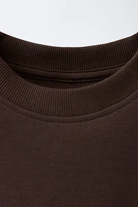 TEXT INTERLOCK T-SHIRT AND BERMUDA SET