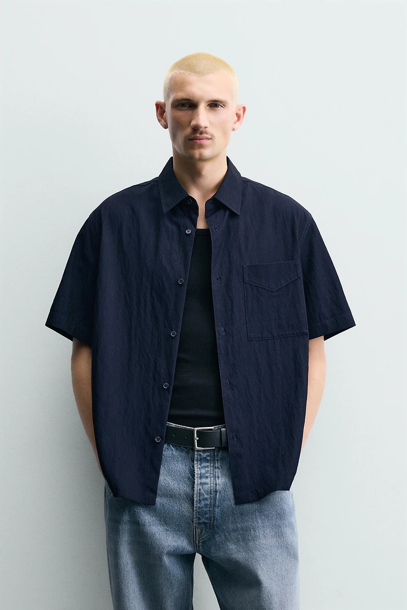 RELAXED FIT FLOWY SHIRT