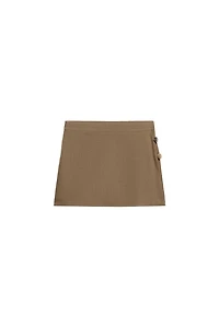 LINEN SKORT WITH BEAD EMBELLISHMENTS