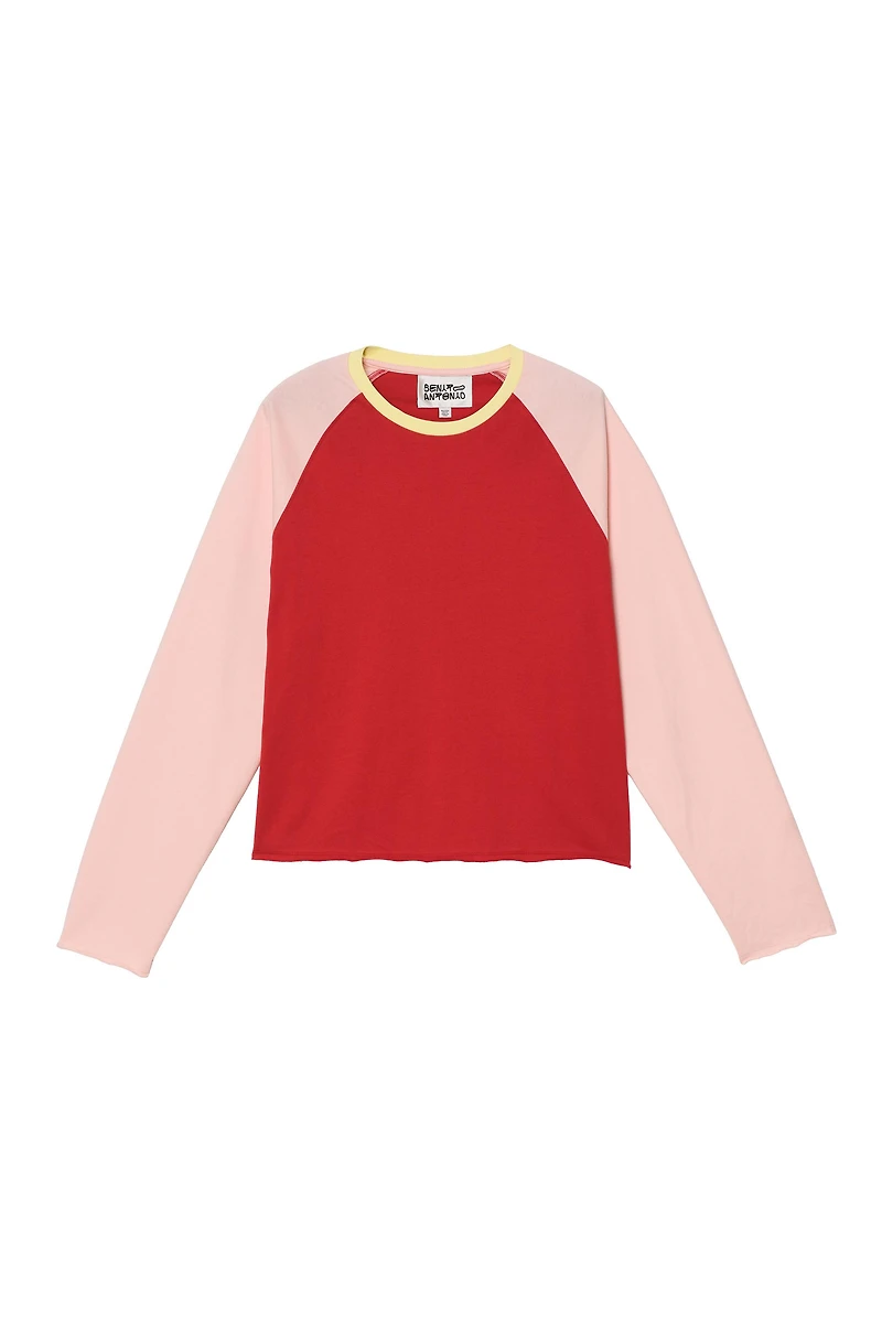 T-SHIRT COURT COULEUR BLOCK