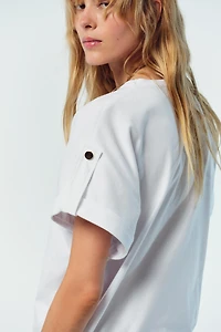 T-SHIRT PATTE BOUTON