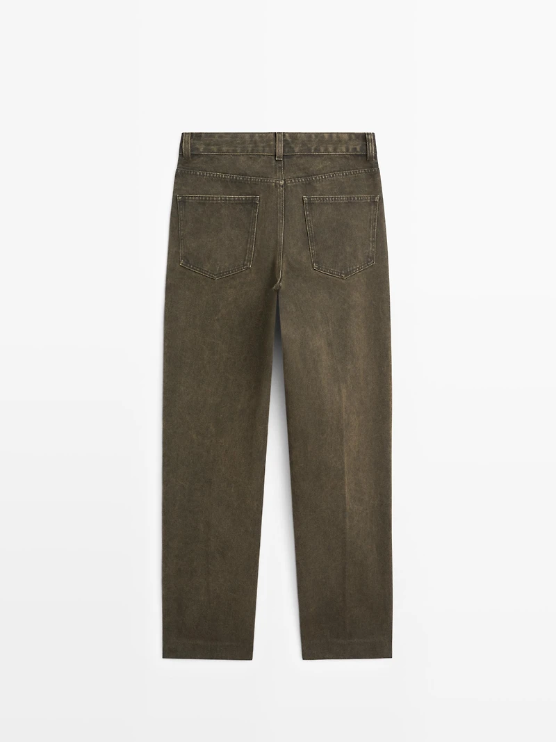 Mid-rise balloon fit jeans