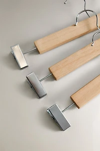 WOODEN SKIRT HANGER (SET OF 3)