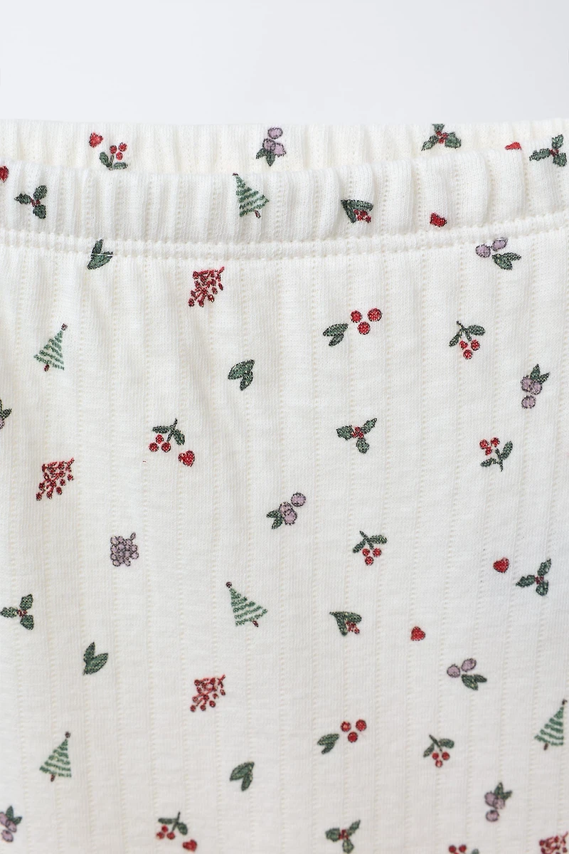 TREE PRINT FOOTED LEGGINGS