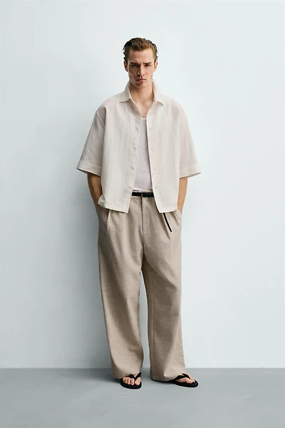 BOX-FIT TEXTURED SHIRT