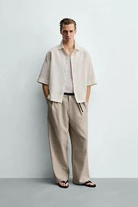 BOX-FIT TEXTURED SHIRT