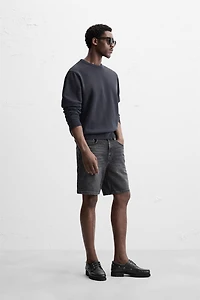 REGULAR FIT DENIM SHORTS