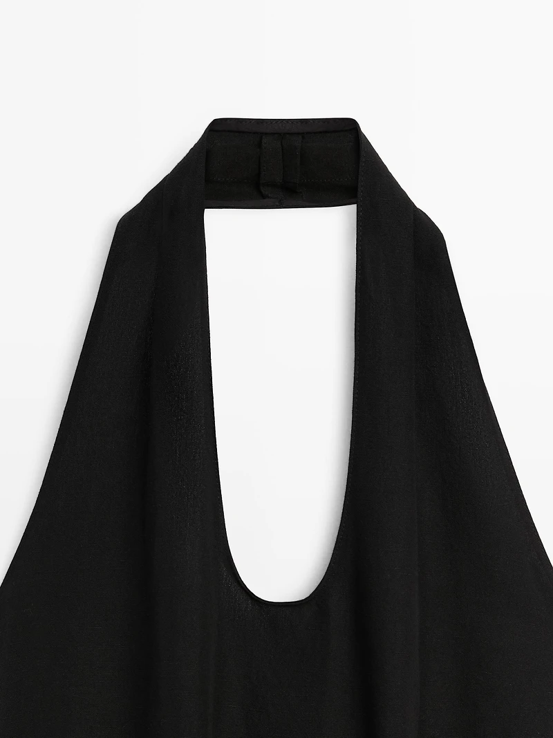 Long contrast dress