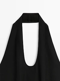 Long contrast dress