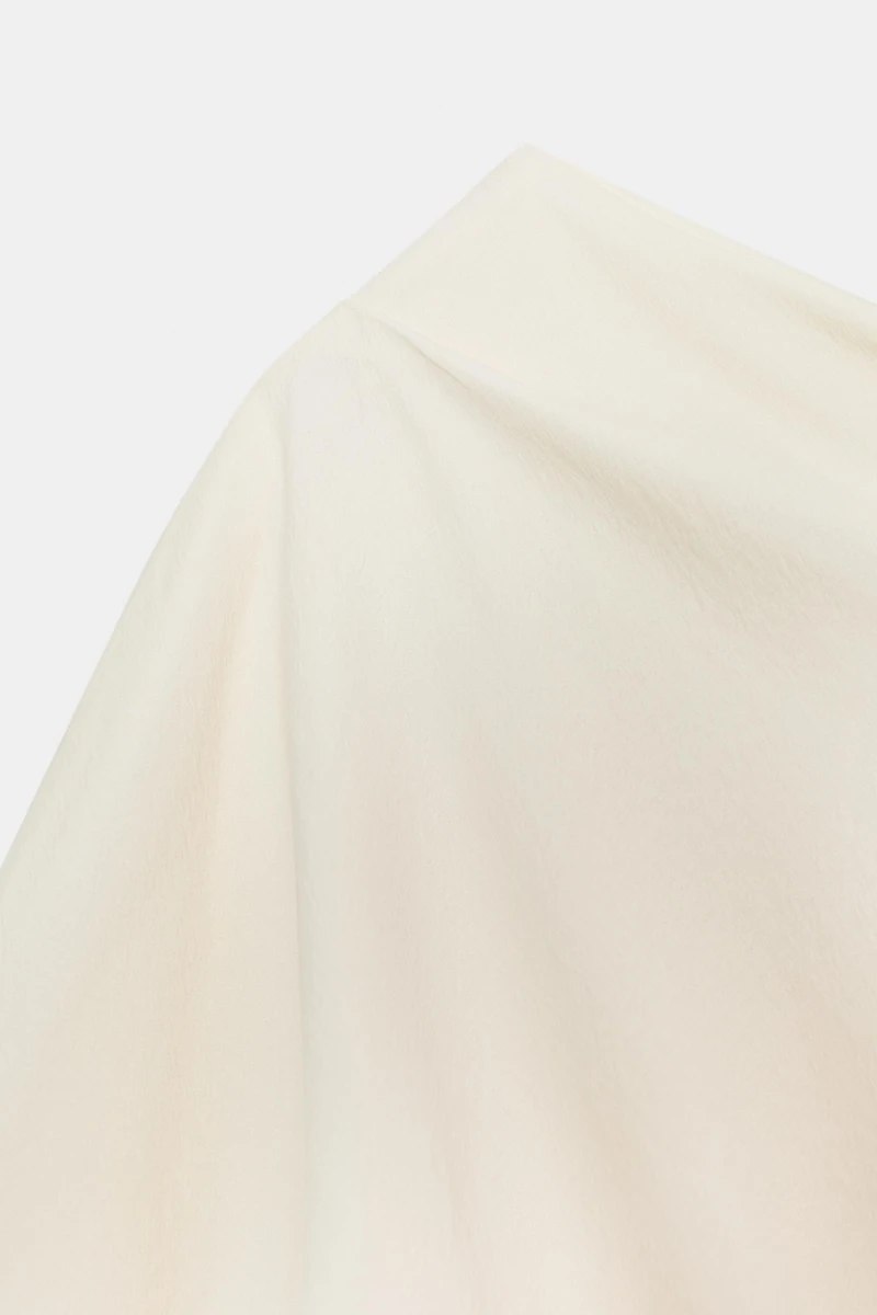 BLOUSE ASYMÉTRIQUE DRAPÉE ZW COLLECTION LIMITED EDITION