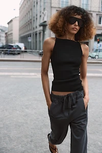 ELASTIC WAIST PANTS