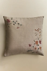 FLORAL THROW PILLOW COVER