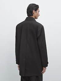 Lightweight technical fabric parka