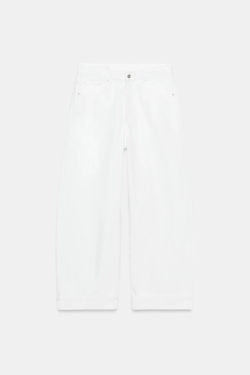 JEAN TRF BAGGY FOLDED TAILLE MI-HAUTE
