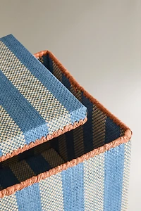 KIDS' FOLDABLE STRIPED BASKET