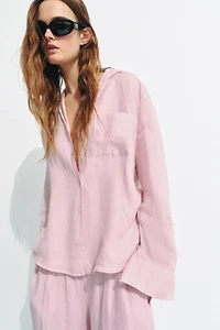 ZW COLLECTION LINEN BARREL PANTS