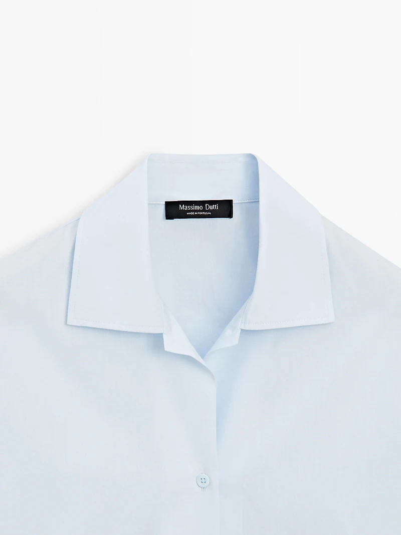 100% cotton poplin shirt