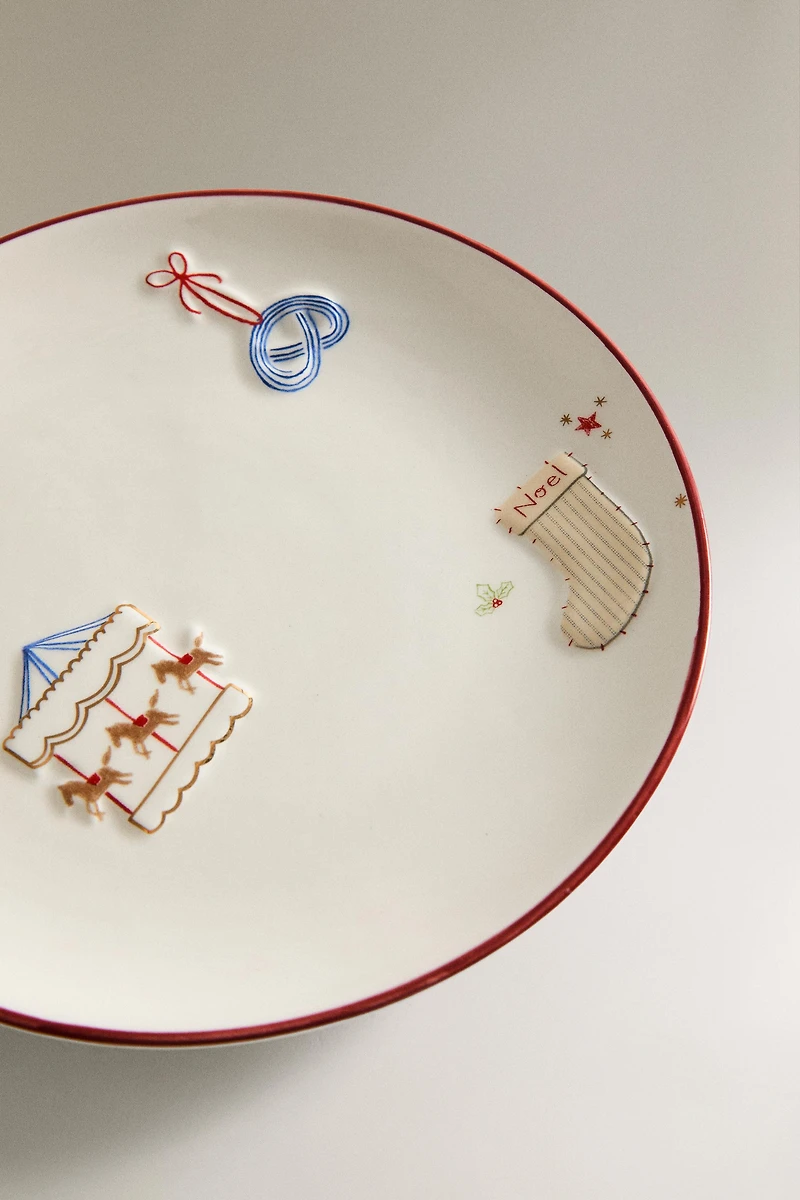 ASSIETTE ENFANT GRÈS NOËL