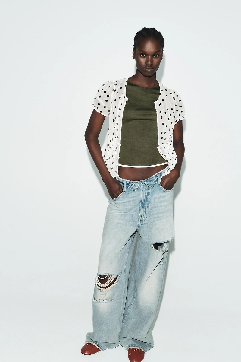 CONTRAST PIPING T-SHIRT