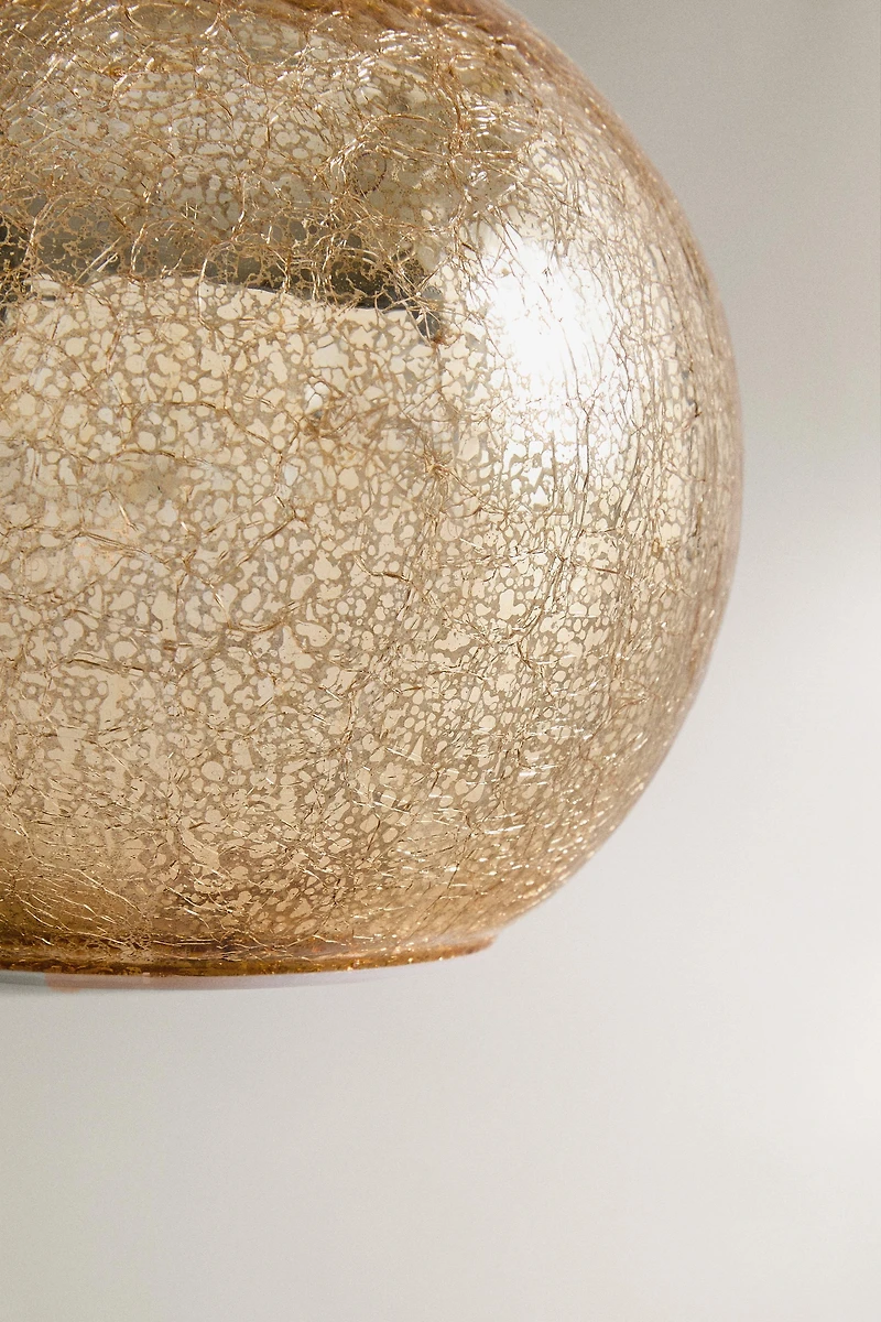 MEDIUM LED LIGHT CHRISTMAS BALL ORNAMENT