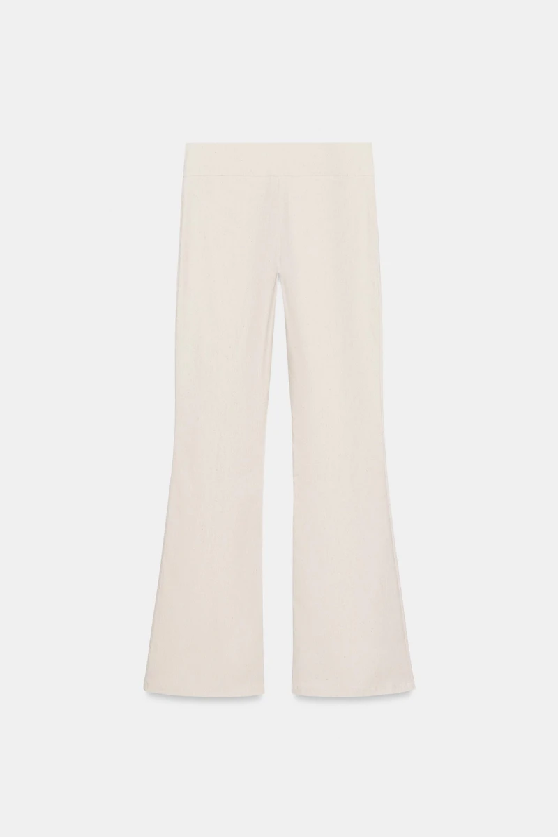 ELASTIC TWILL PANTS WITH BELT LOOP DETAIL