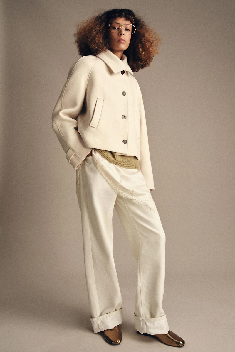 ZW COLLECTION WOOL SHORT COAT