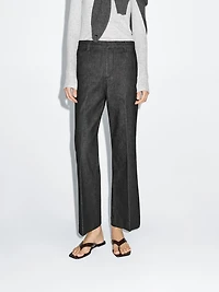 Mid-rise bell bottom jeans