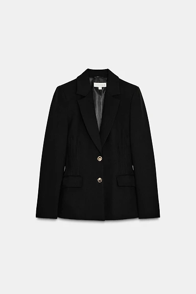 VESTE AJUSTÉE À ÉPAULETTES