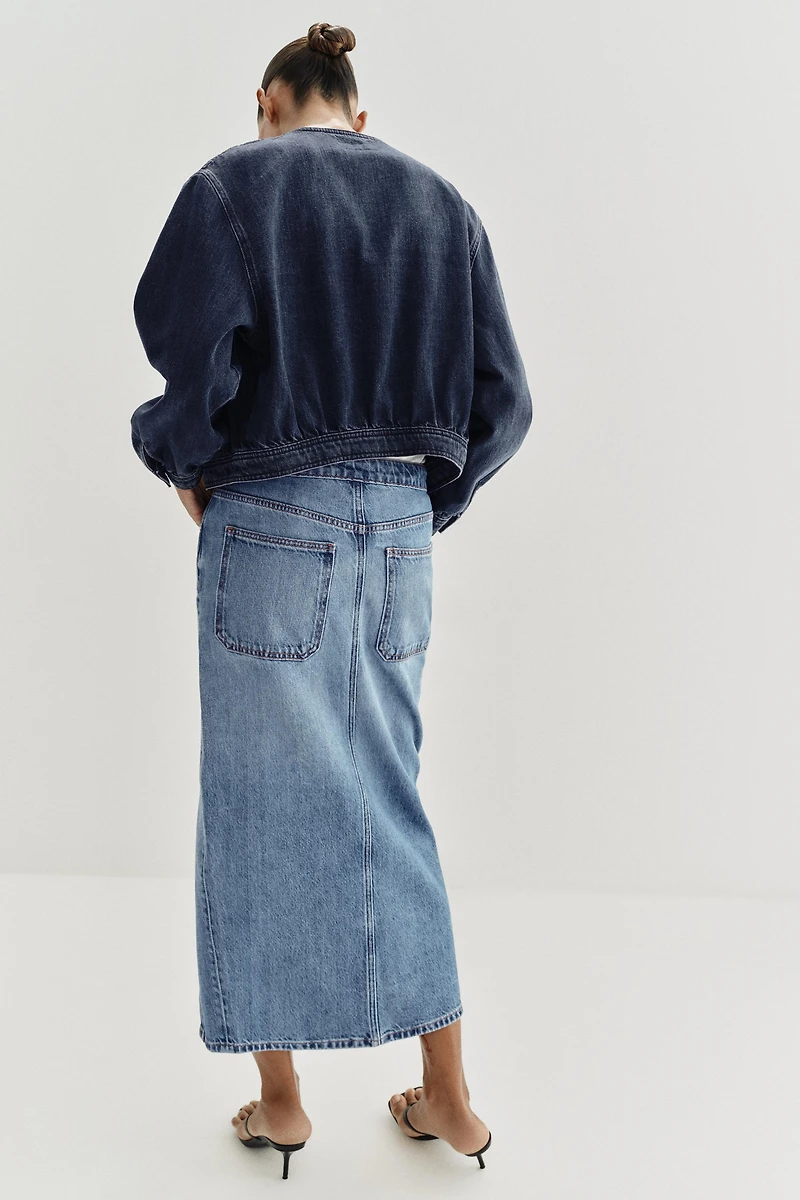 Z1975 WRAP DENIM SKIRT