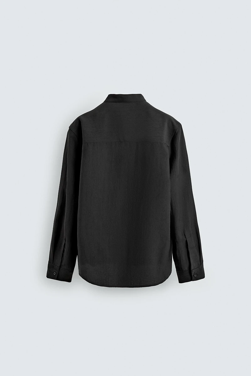 CHEMISE FLUIDE COL BANDE