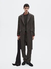 Long herringbone coat - LIMITED