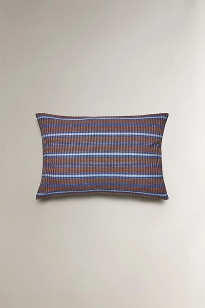 STRIPED COTTON THROW PILLOW COVER X TENSIRA