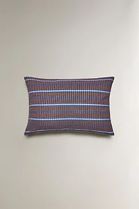 STRIPED COTTON THROW PILLOW COVER X TENSIRA