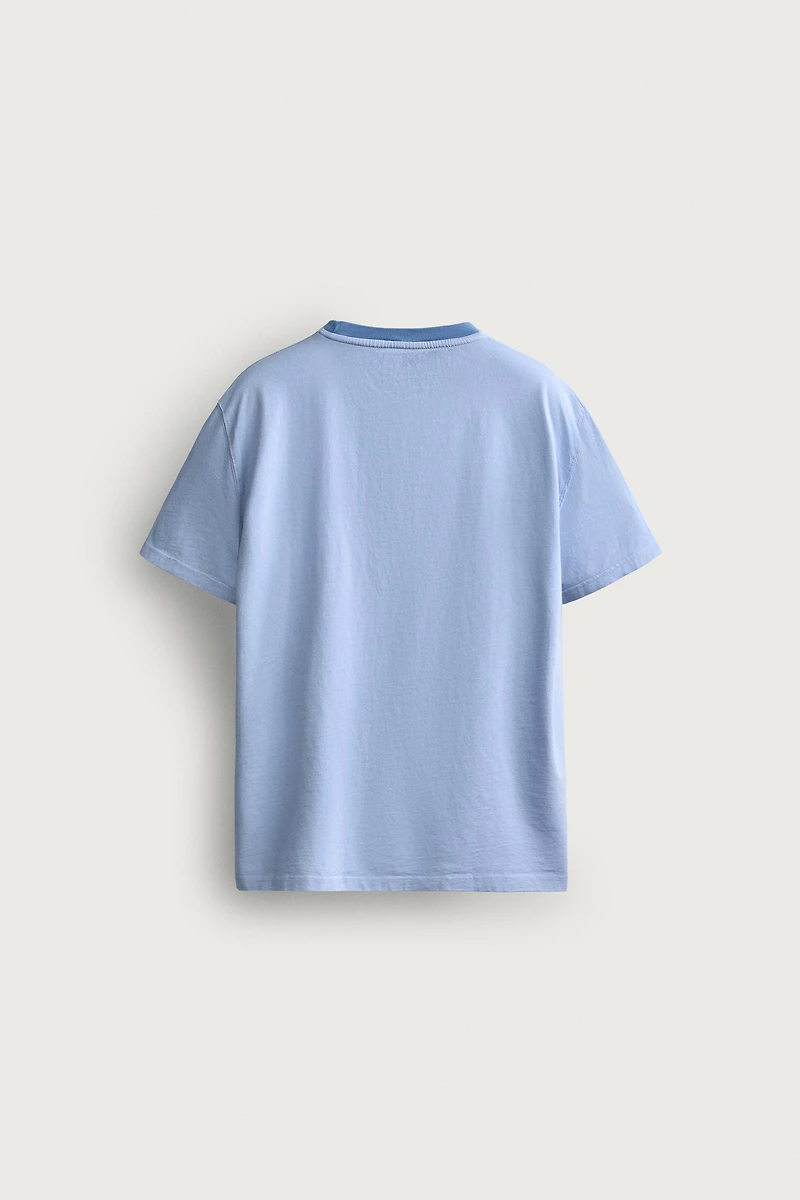 CONTRAST NECK RELAXED FIT T-SHIRT