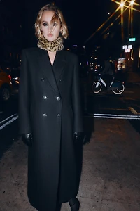 ANIMAL PRINT FAUX FUR NECK WARMER