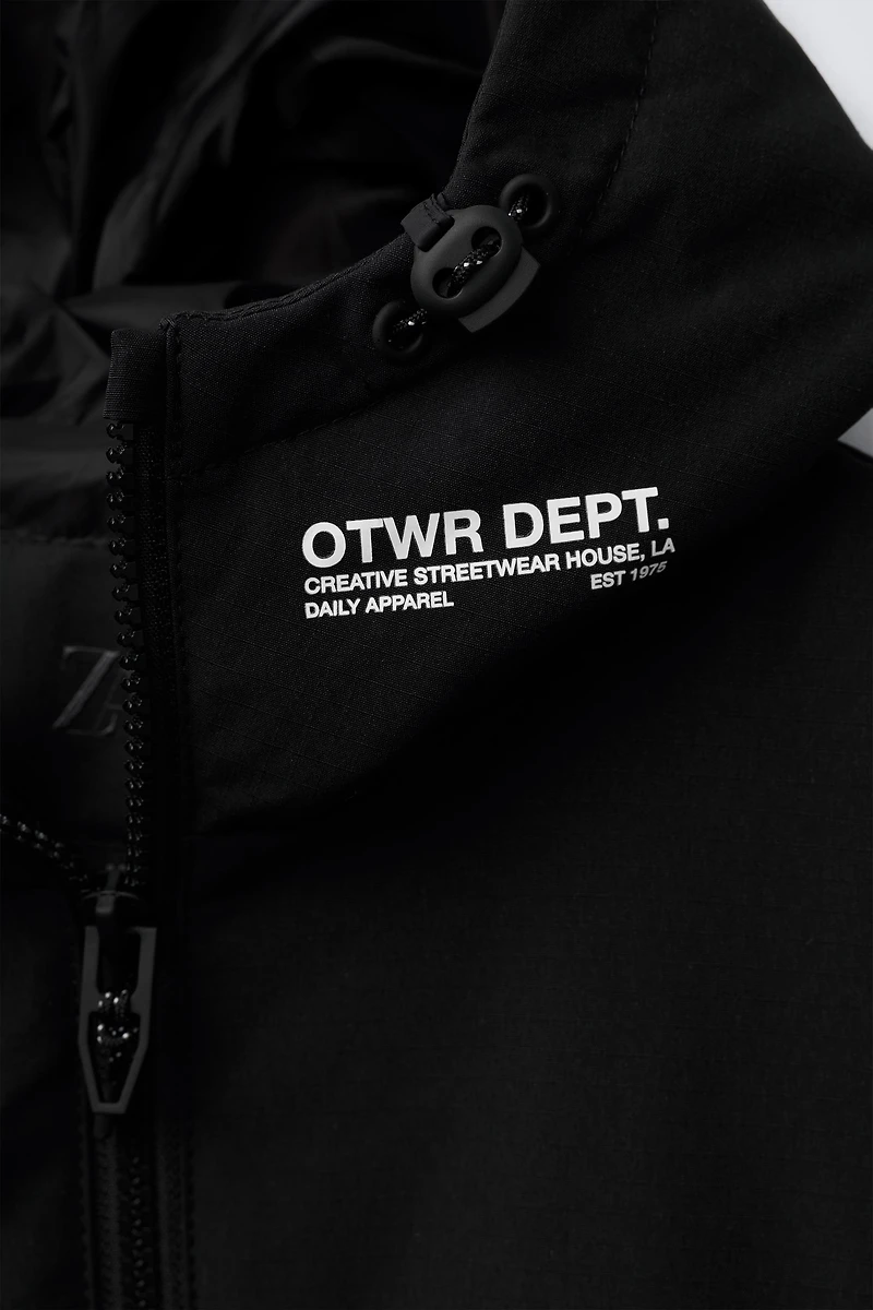 FLEECE AND NYLON JACKET