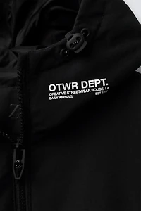 FLEECE AND NYLON JACKET