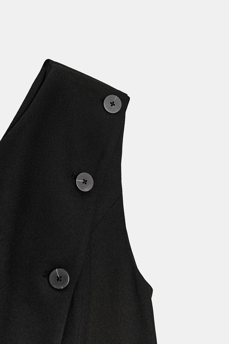 ASYMMETRIC BUTTON VEST