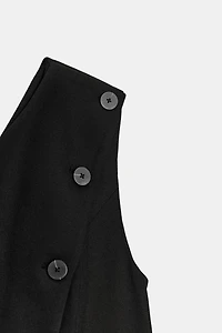 ASYMMETRIC BUTTON VEST
